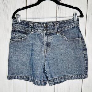 Sonoma Womens Bermuda Denim Shorts Mid Rise Double Snap Size S (30x5)